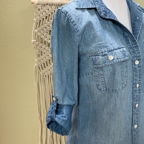 J. crew KEEPER button down chambray shirt - Picture 3 of 8